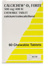 Calcichew D3 forte 60 Chewable Tablets