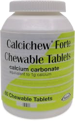 Calcichew Forte Calcium Carbonate 60 Chewable Tablets