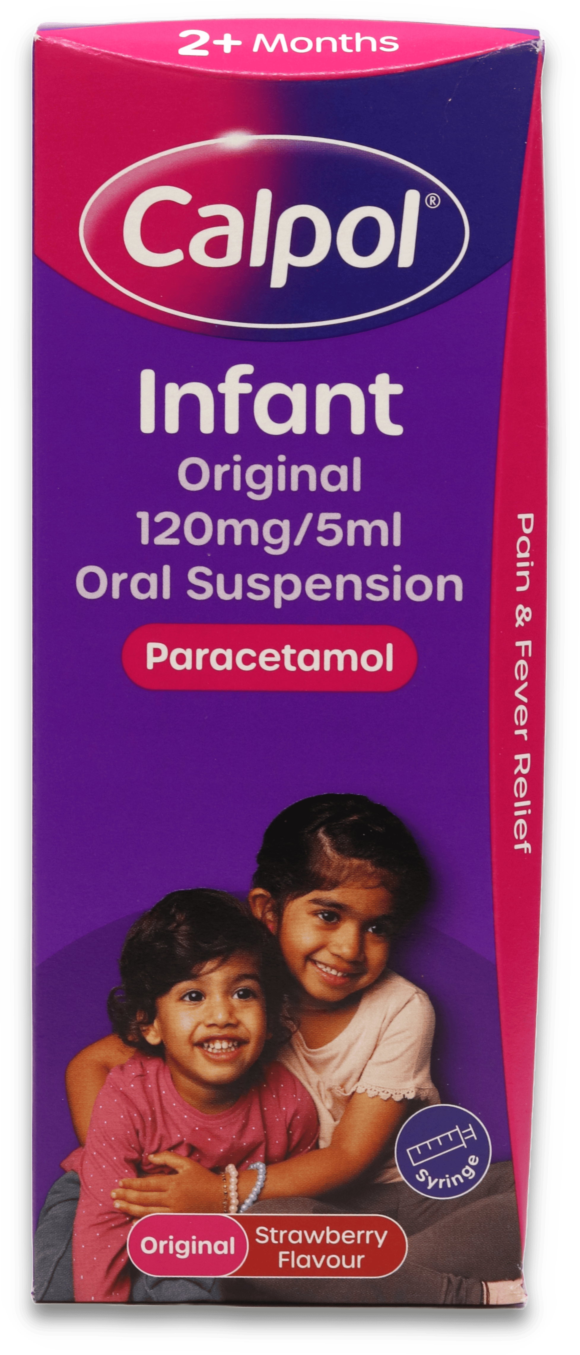 Calpol Infant Original 120mg/5ml Strawberry Oral Suspension 200ml