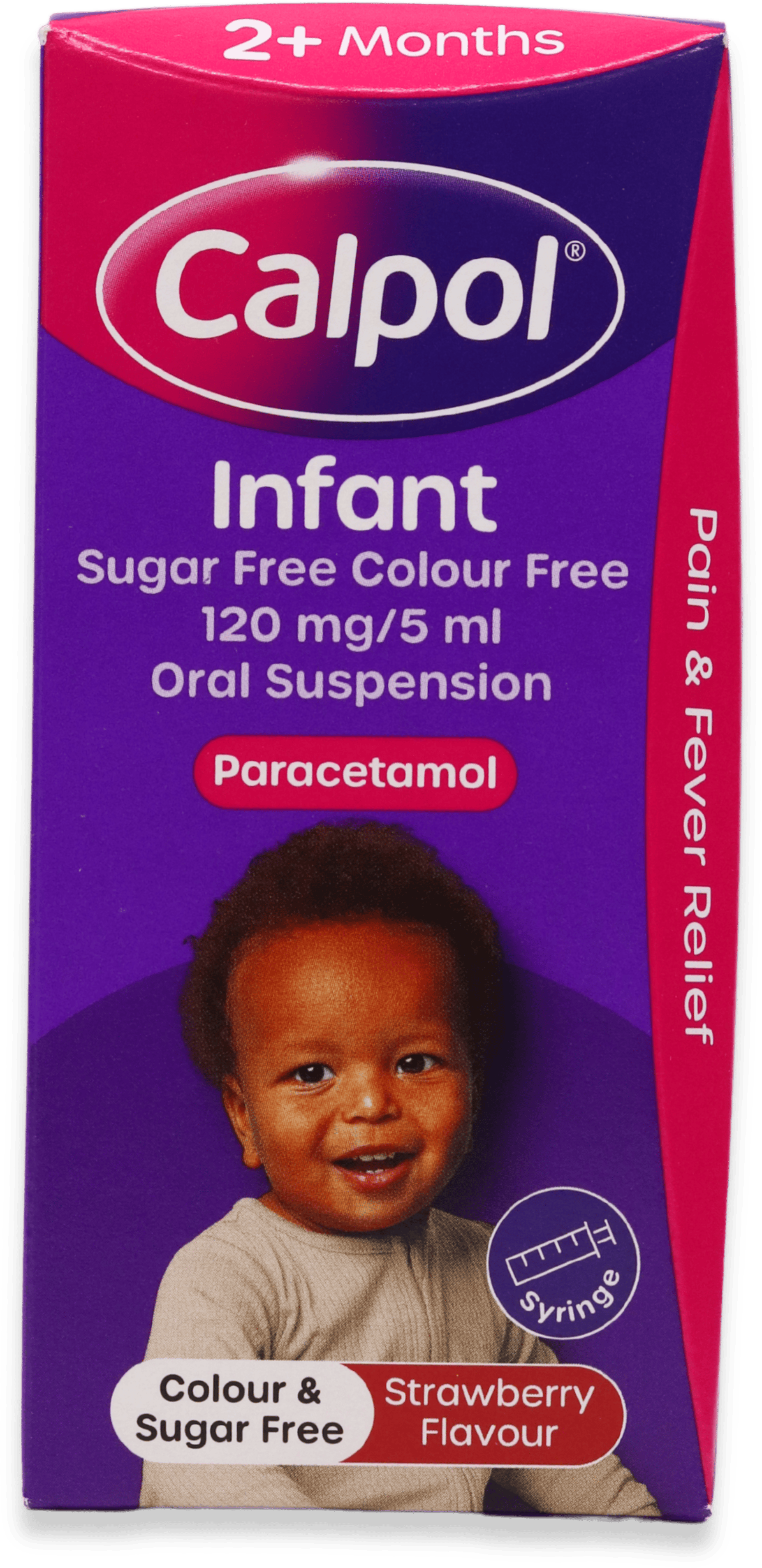 Calpol Infant Oral Suspension Colour & Sugar Free 100ml