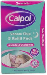 Calpol Vapour Plug Lavender and Chamomile Refill Pads Pack Of 5