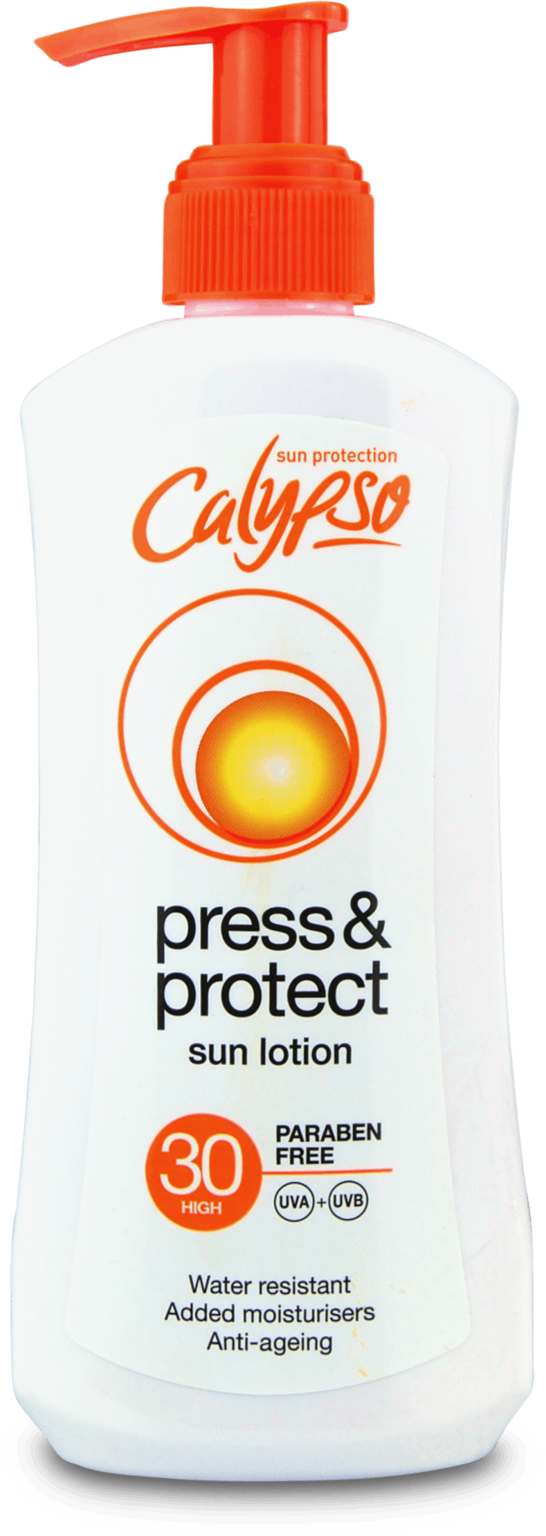 calypso press and protect sun lotion