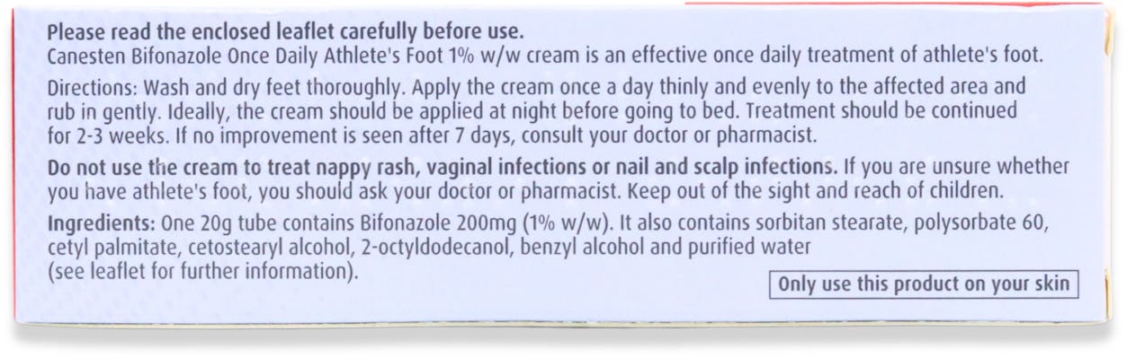 Canesten Bifonazole Once Daily Cream 20g - 2