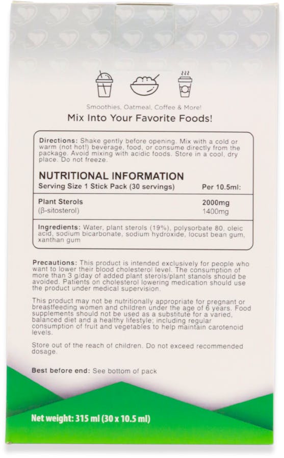 CardioSmile Pine Tree Planet Sterols 2000mg 30 Sachets - 2