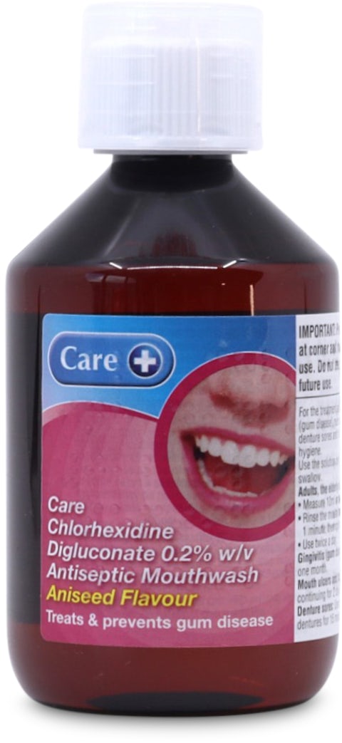 Care Chlorhexidine Mouthwash Aniseed Flavour 300ml