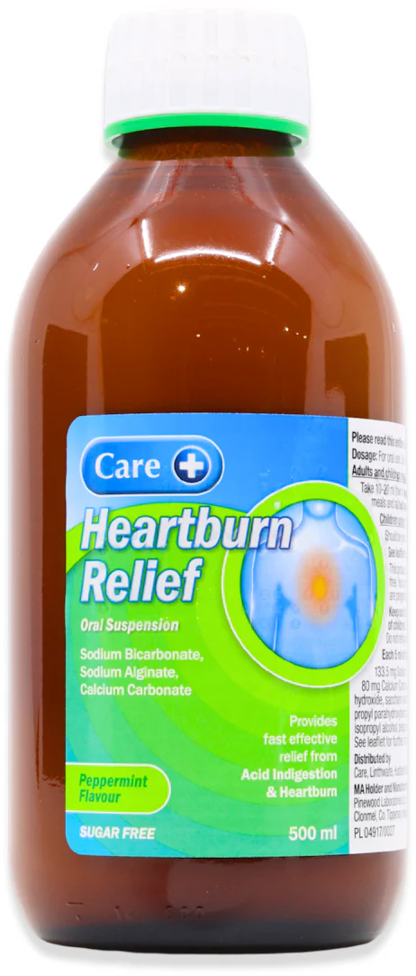 Care+ Heartburn Relief Oral Suspension 500ml | medino
