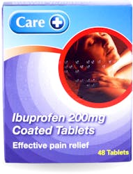 Care Ibuprofen 200mg 48 Tablets