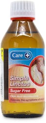 Care+ Simple Linctus Sugar Free Cough Syrup 200ml