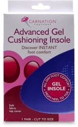 Carnation Advance Gel Cushioning Insoles 1 pack