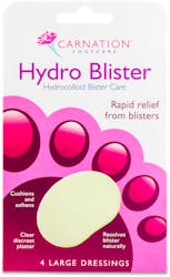 Carnation Foot Care Hydrocolloid Blister Care 4 Large Dressings