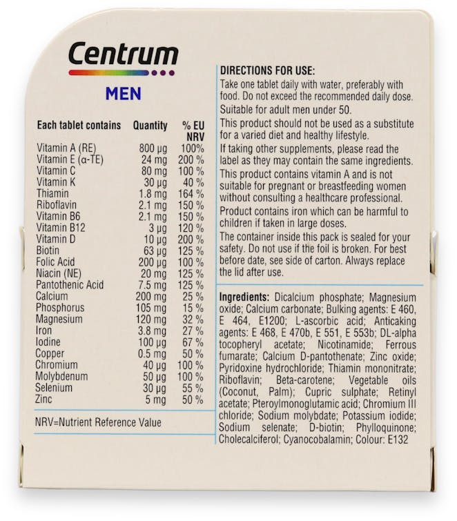 Centrum Men Daily Multivitamin 30 Tablets - 2