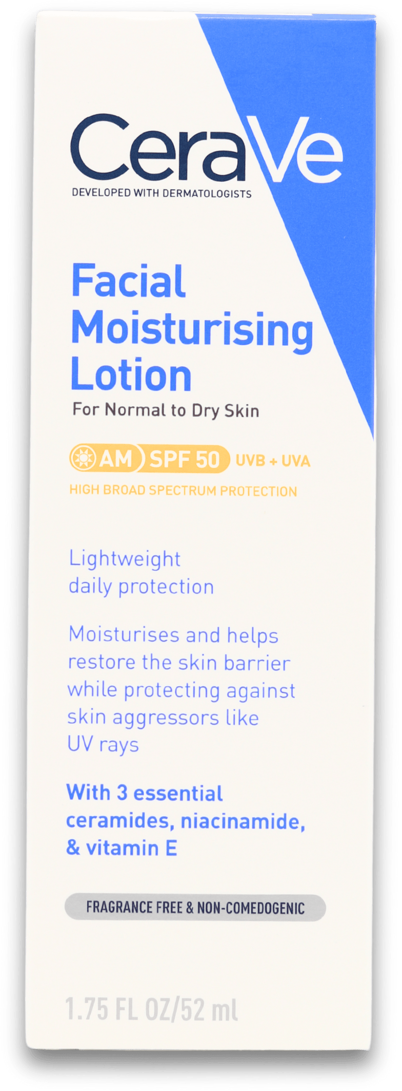 CeraVe Facial Moisturising Lotion AM SPF50 52ml