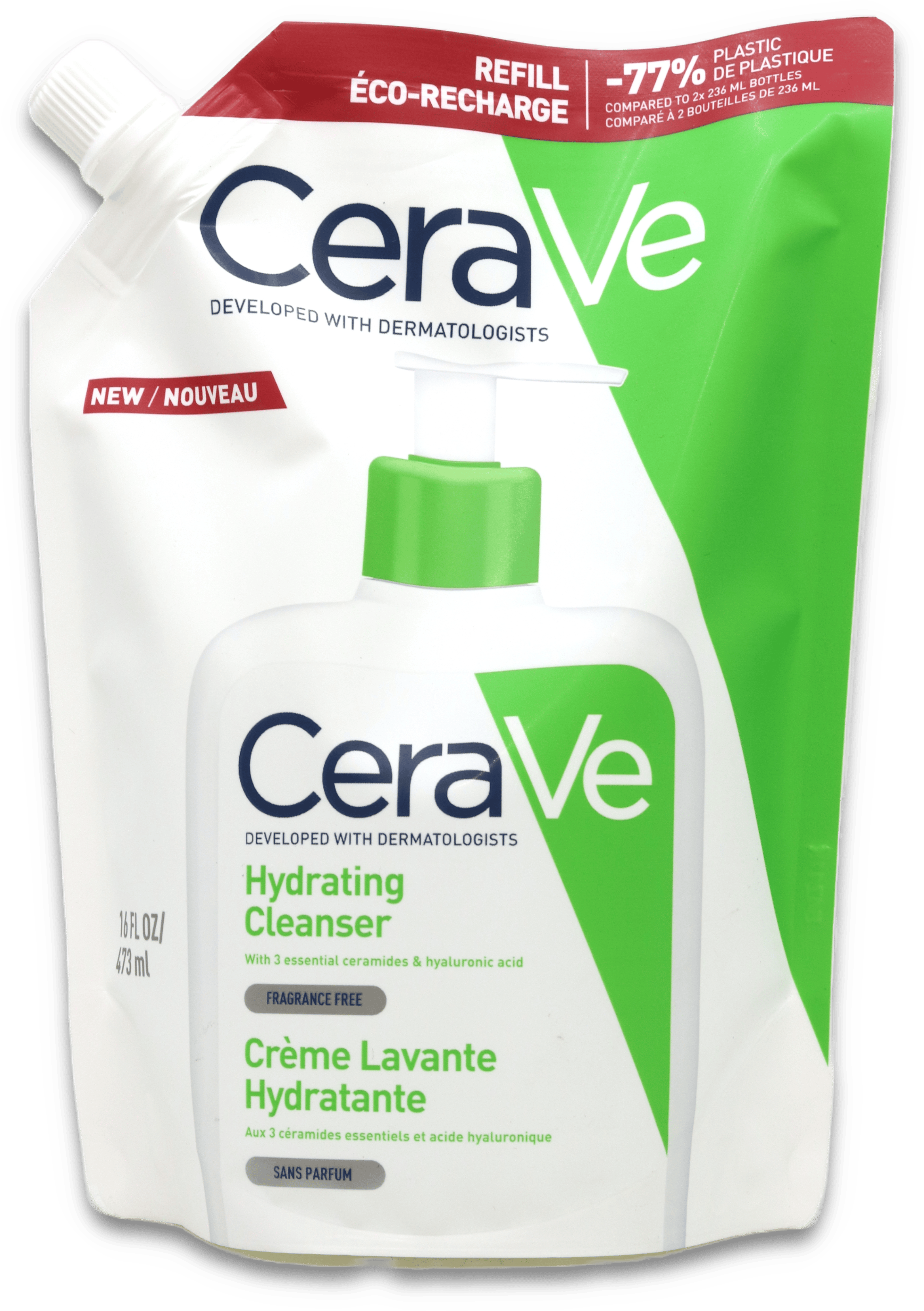 CeraVe Hydrating Cleanser Refill Pouch 473ml