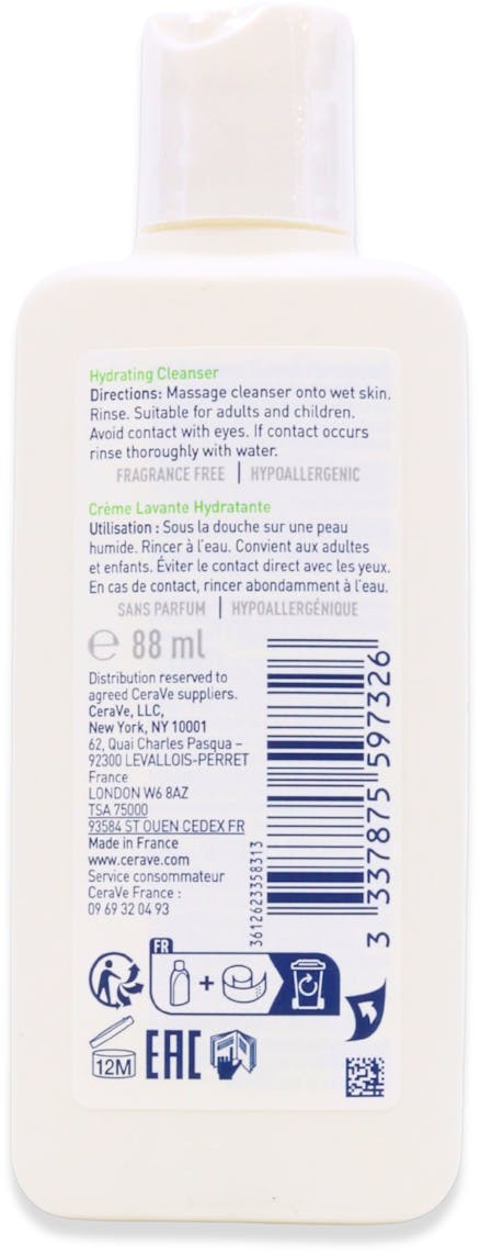 Cerave Hydrating Cleanser 88ml - 2
