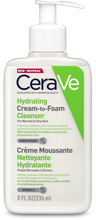 Photos - Facial / Body Cleansing Product CeraVe Hydrating Cream-To-Foam Cleanser 236ml 