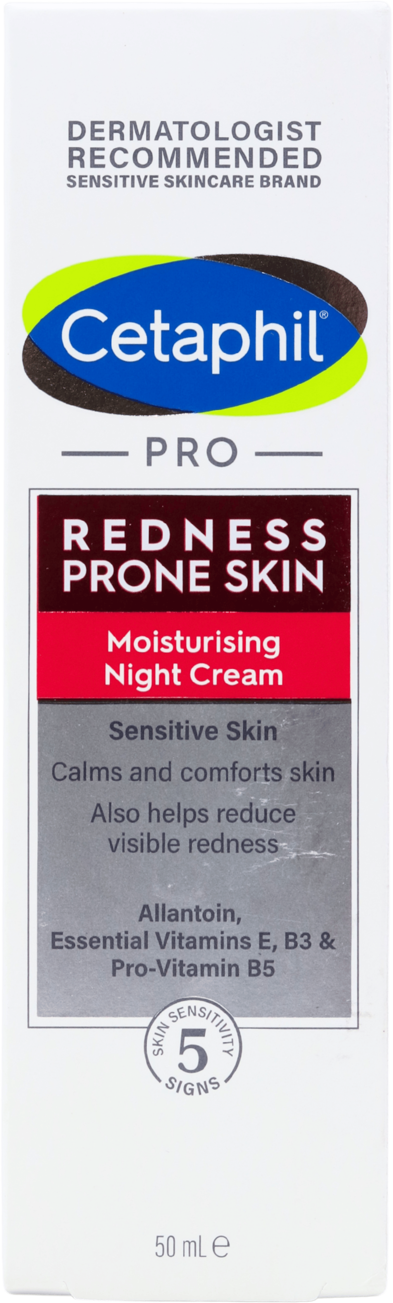Cetaphil Pro Redness Prone Skin Moisturising Night Cream 50ml