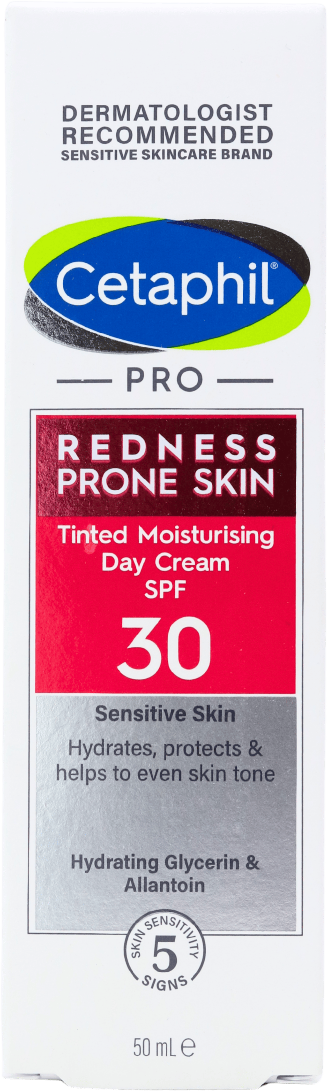 Cetaphil Pro Redness Prone Skin Tinted Moisturising Day Cream SPF 30 50ml