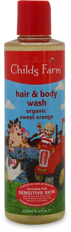 Photos - Shower Gel Childs Farm Hair & Body Wash Organic Sweet Orange 250ml