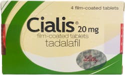 Cialis Tadalafil 20mg (PGD) 4 Tablets