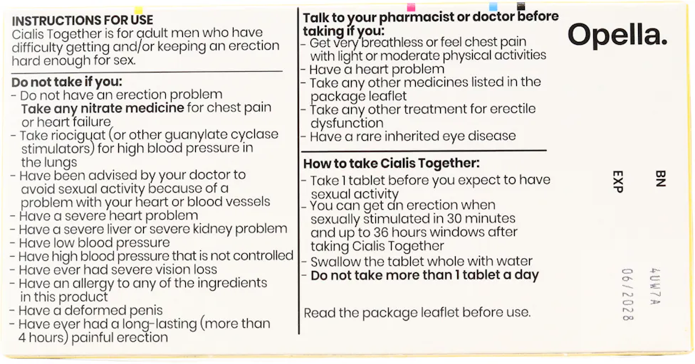 Cialis Together 10mg 8 Tablets - 2