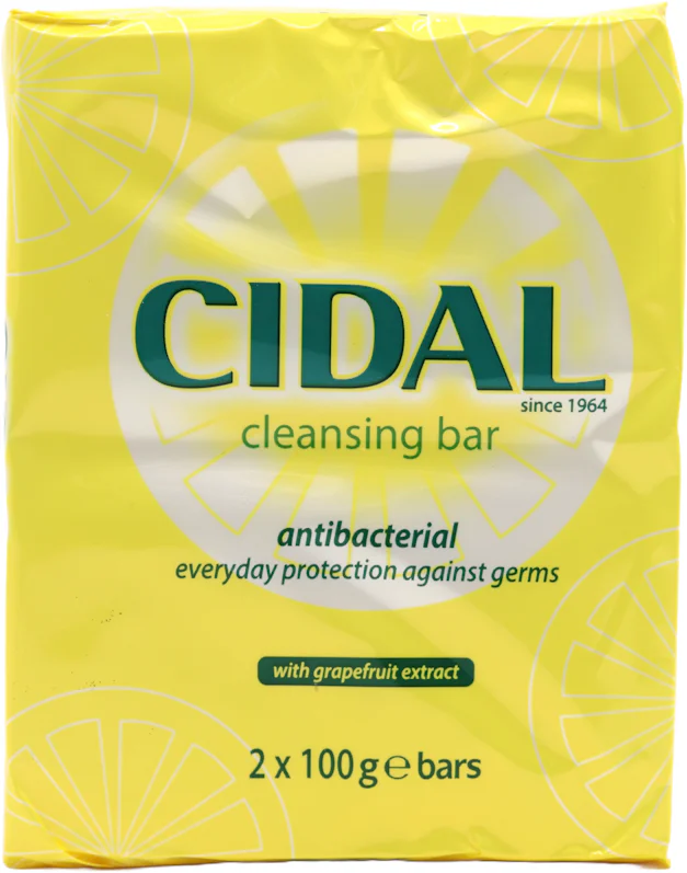 Cidal Antibacterial Cleansing Bars 2 x 100g | medino