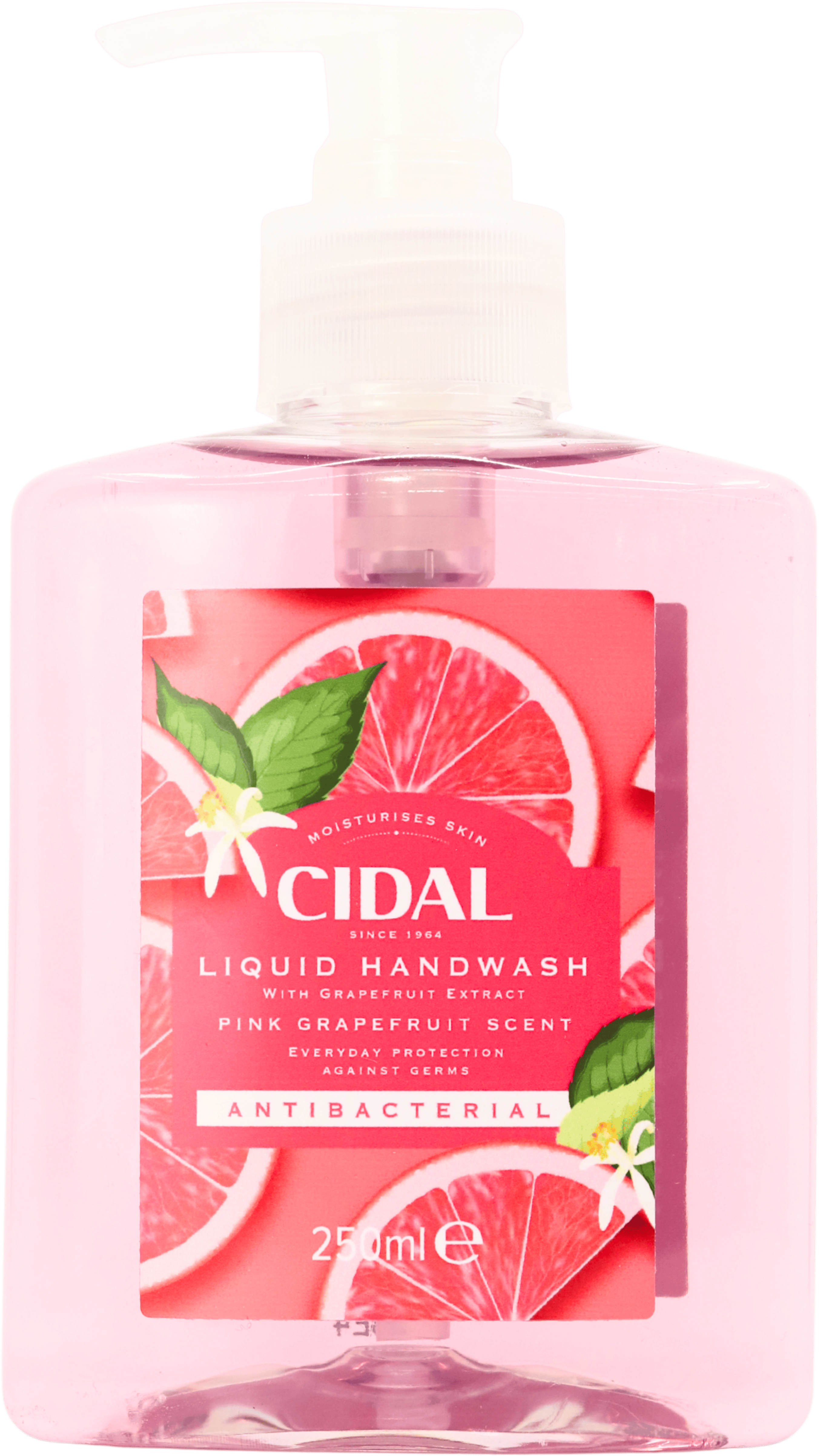 Cidal Pink Grapefruit Antibacterial Liquid Handwash 250ml