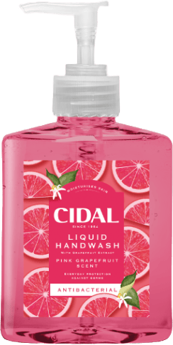 Cidal Pink Grapefruit Antibacterial Liquid Handwash 250ml