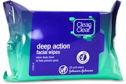 Clean & Clear Deep Action Facial Wipes 25 Pack