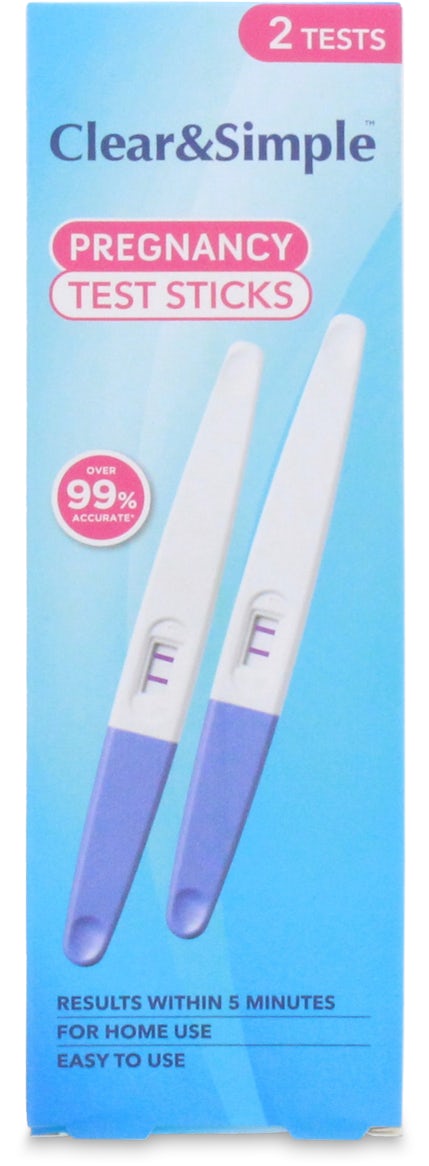Clear&Simple Pregnancy Test 2 Pack