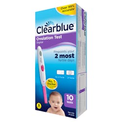 Clearblue Digital Ovulation Test with Dual Hormone Indicator Test 10 Pack