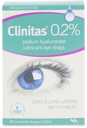 Clinitas 0.2% Lubricant Eye Drops 30x0.5ml