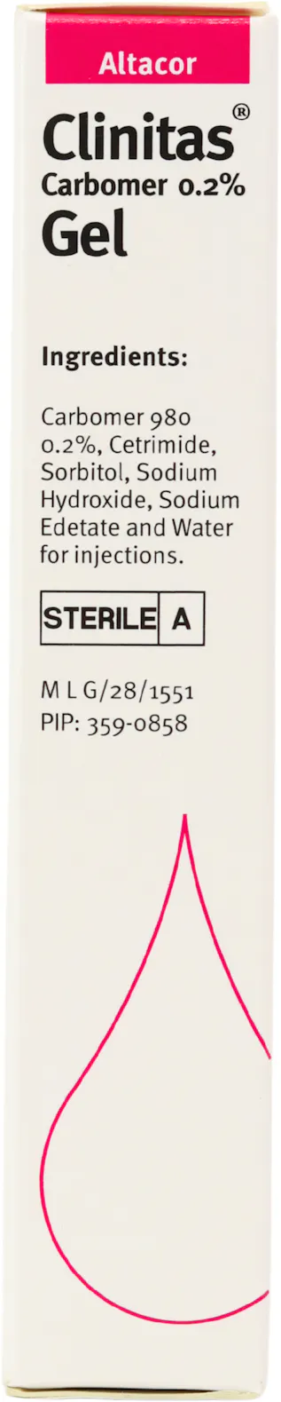 Clinitas Carbomer 0.2% Eye Gel 10g - 3