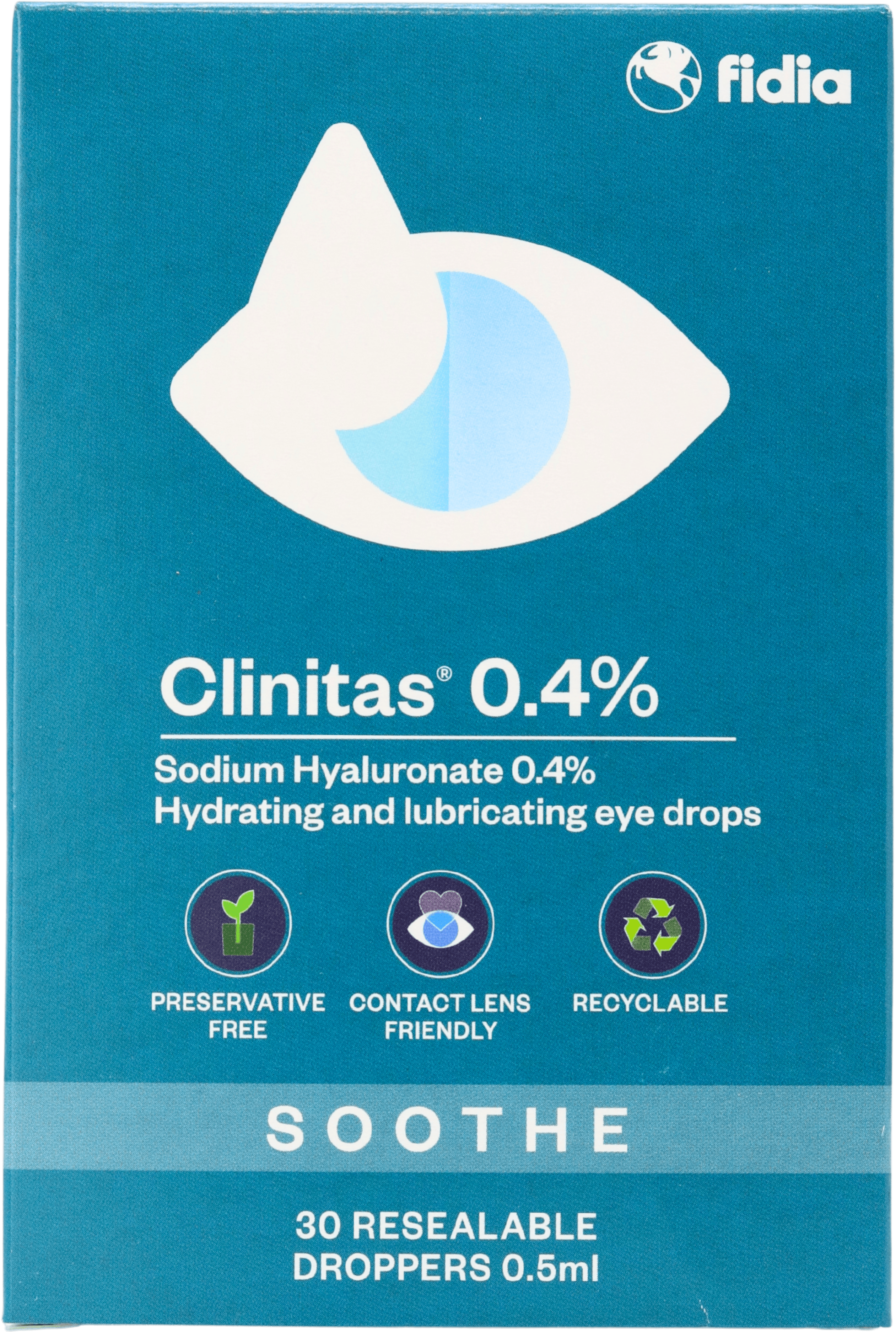 Clinitas Soothe 0.4% Perservative Free Eye Drops 30 x 0.5ml