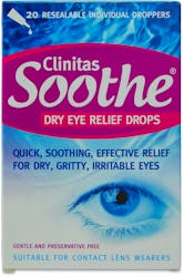 Clinitas Soothe Lubricant Eye Drops 20x0.5ml