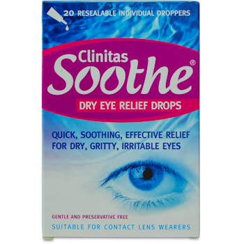 Clinitas Soothe Lubricant Eye Drops 20x0.5ml