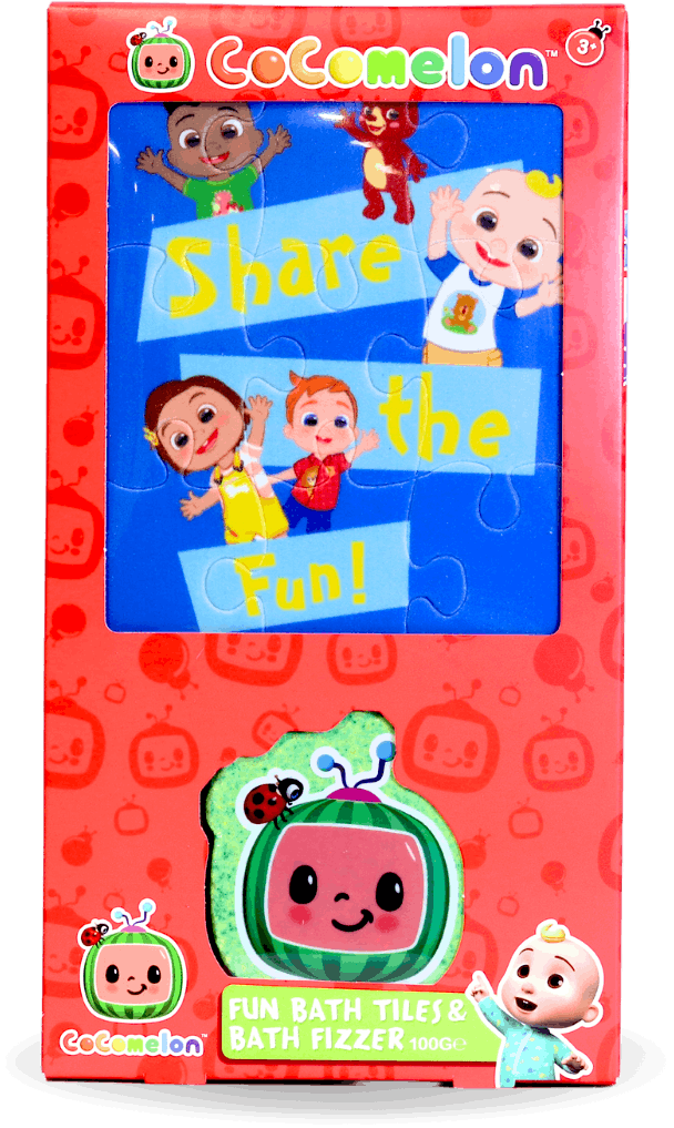 Cocomelon Bath Tiles & Fizzer Set 100g
