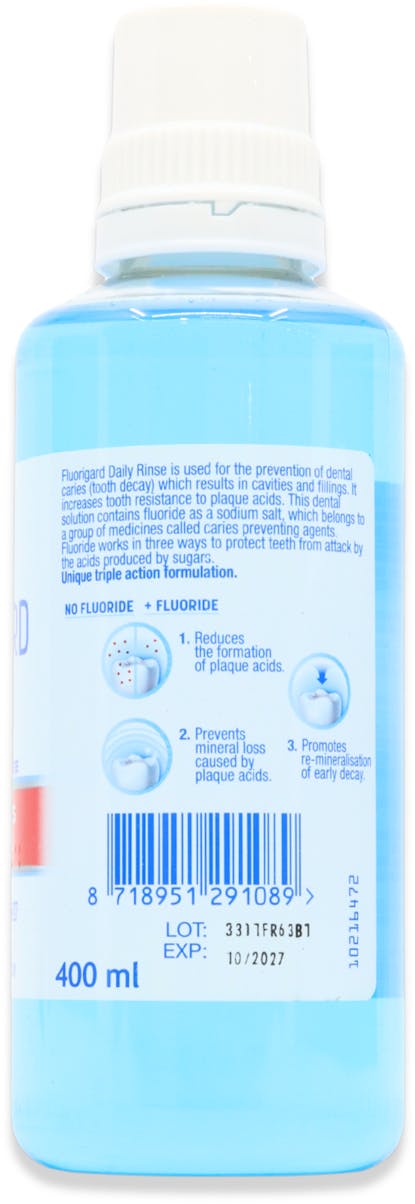 Colgate FluoriGard Daily Rinse Alcohol Free 400ml - 3