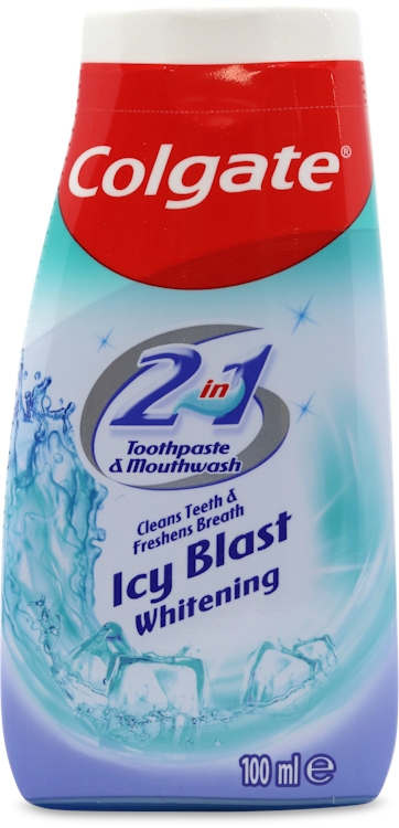 Colgate Icy Blast Whitening 2-In-1 Toothpaste & Mouthwash 100ml