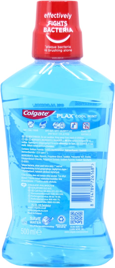 Colgate Plax Coolmint Mouthwash 500ml - 2