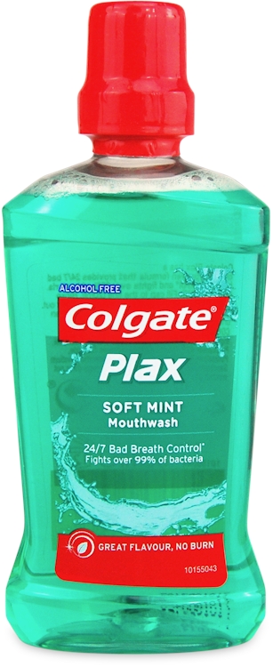 Colgate Plax Cool Mint Travel Mouthwash 100ml, Blue
