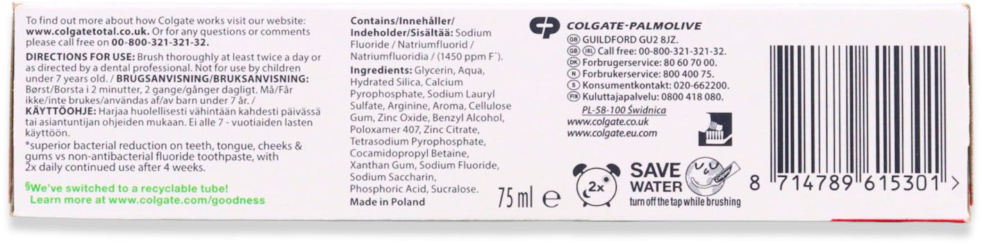 Colgate Total Original Toothpaste 75ml - 2