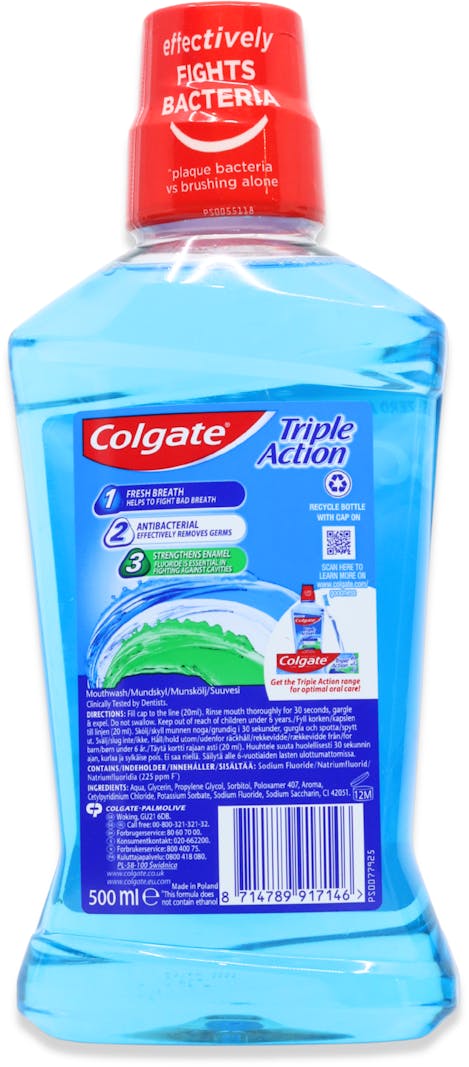 Colgate Triple Action Mouthwash 500ml - 2