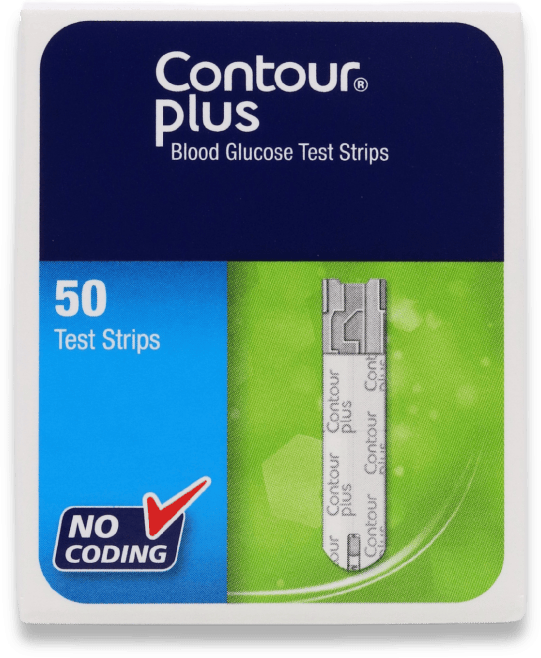 Contour Plus Blood Glucose Test Strips 50 Pack