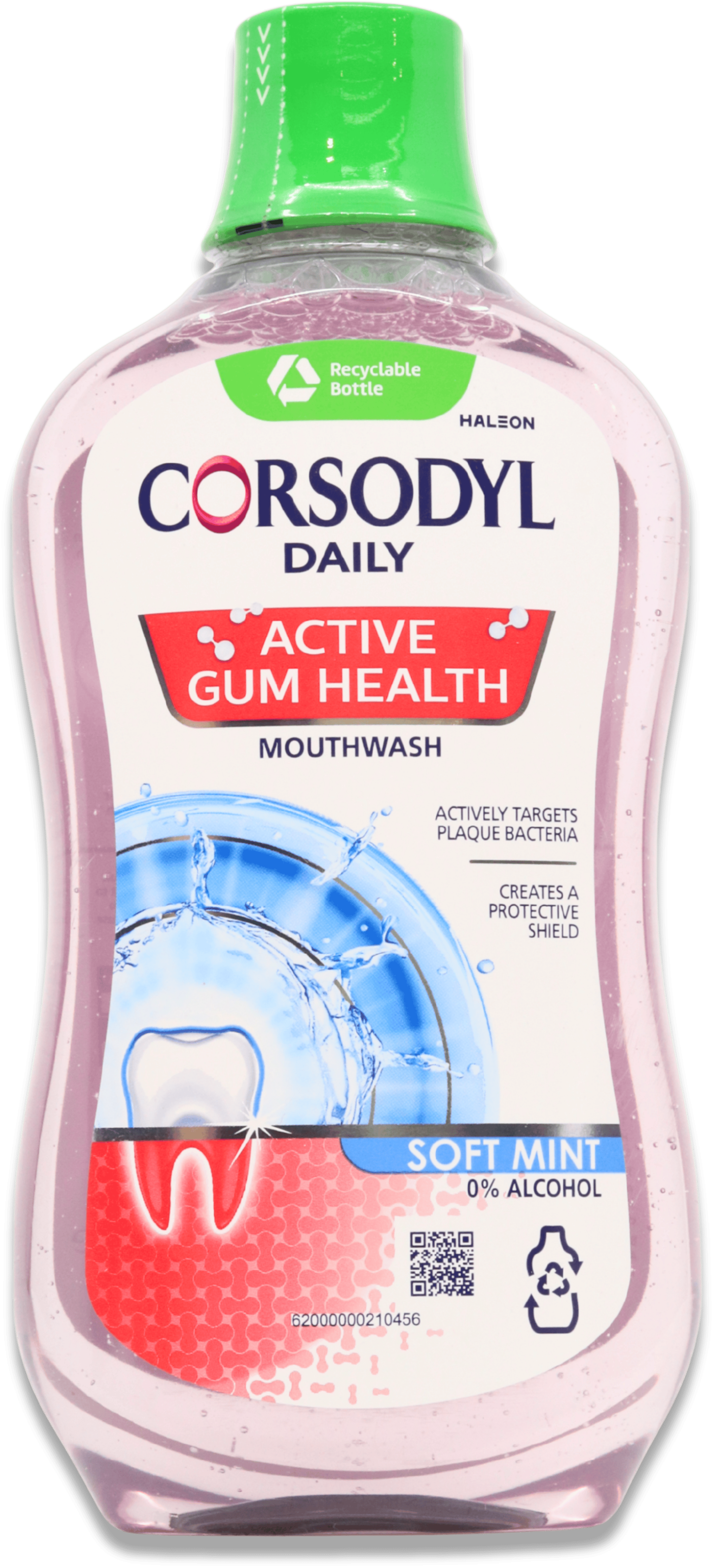 Corsodyl Daily Active Gum Health Mouthwash 500ml