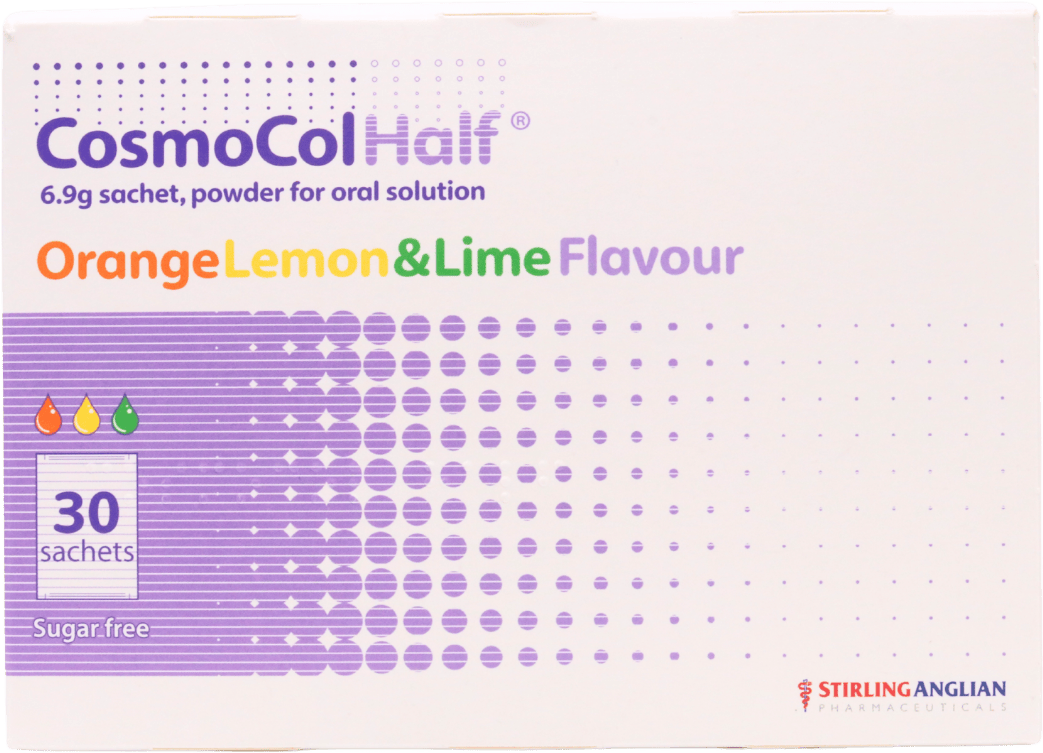 Cosmocol Half Orange Lemon & Lime Oral Powder 6.9g 30 Sachets