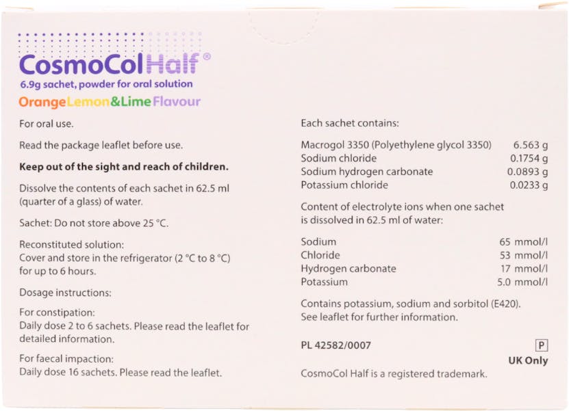 Cosmocol Half Orange Lemon & Lime Oral Powder 6.9g 30 Sachets - 2