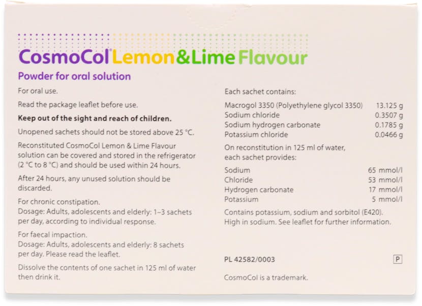 Cosmocol Lemon & Lime 20 Sachets - 2