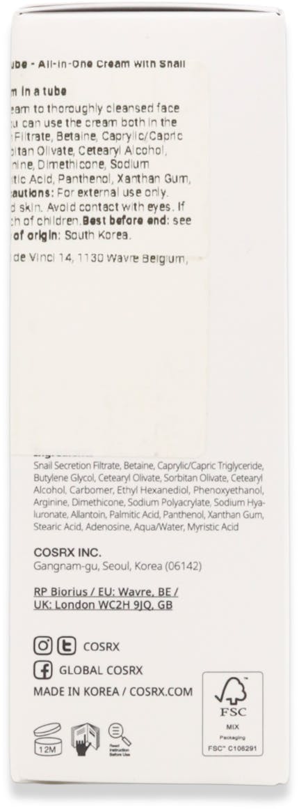 COSRX  Advanced Snail 92 All in One Cream 50g - 3