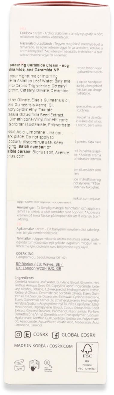 COSRX Balancium Comfort Ceramide Cream 80g - 4