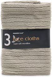 Country Club Face Cloths 3 Pack